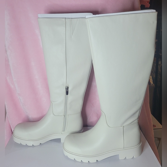 Nine West Shoes Verve Over The Knee Lug Sole Boots Poshmark